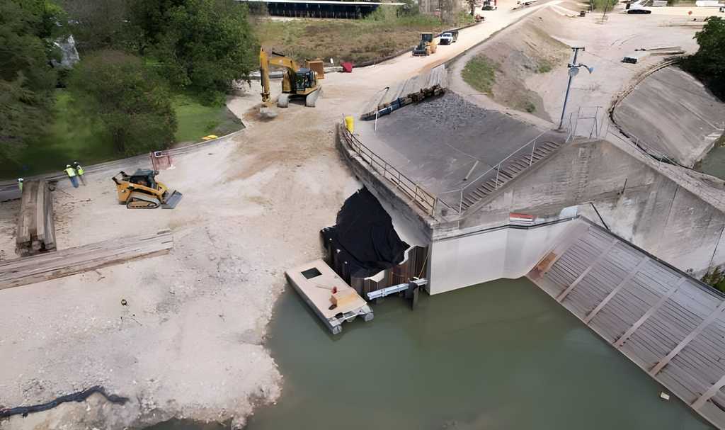 Lake McQueeney Dam Construction Update October 29, 2023 / Lake