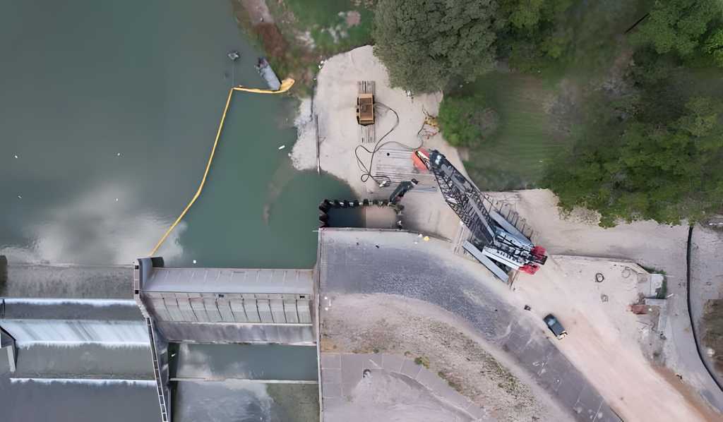 Lake McQueeney Dam Construction Update October 29, 2023 / Lake